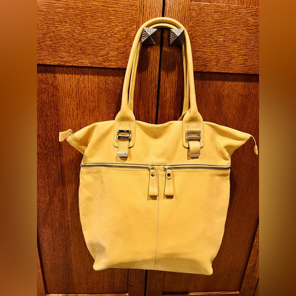 Vintage Liz Claiborne Leather 💛 Shoulder Tote Bag Purse XL Buttery Soft! 💛
